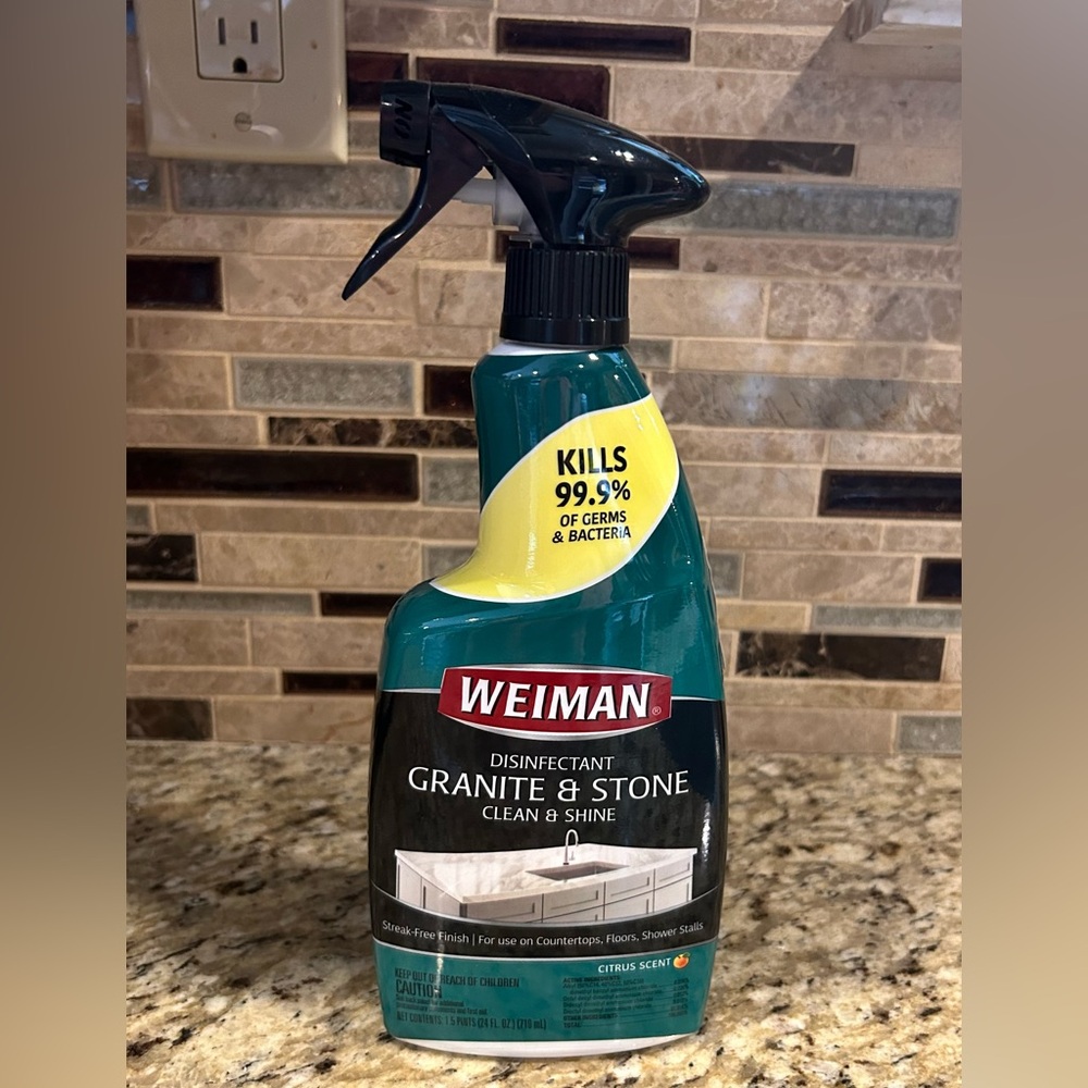 NEW Weiman Disinfectant Granite & Stone Cleaner Clean & Shine Spray